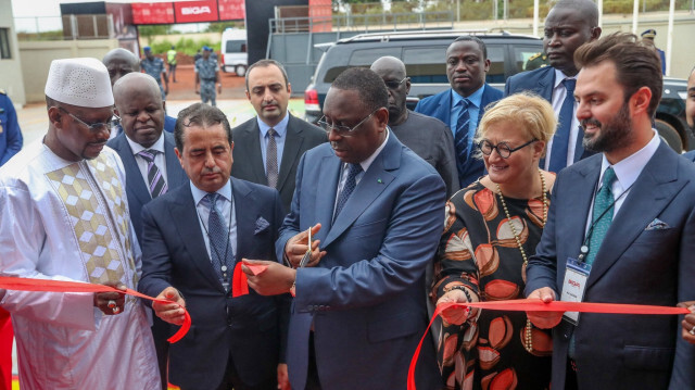 Le président de la république du Sénégal Macky Sall, a l'inauguration de l’usine BIGA HOME créée par le groupe turc DOGANLAR HOLDING. Crédit photo: Ambassade de Türkiye à Dakar - @TC_Dakar_BE/ X (Twitter)