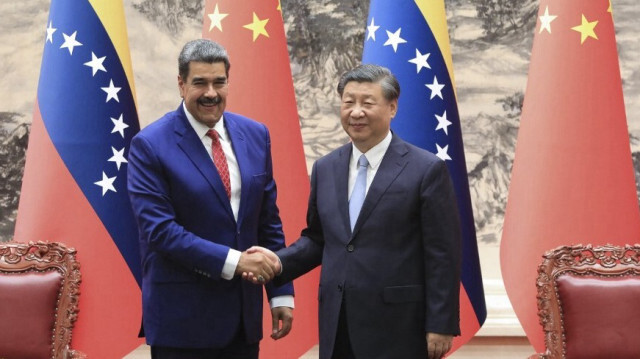 Le président vénézuélien Nicolas Maduro et le président chinois Xi Jinping en Chine. Crédit photo: ZURIMAR CAMPOS / AFP