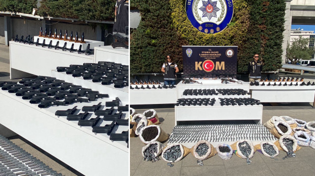 İstanbul'da silah kaçakçılığı operasyonunda 10 zanlı yakalandı.
