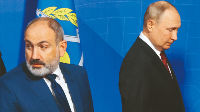 Ermenistan Başbakanı Paşinyan - Rusya Devlet Başkanı Putin