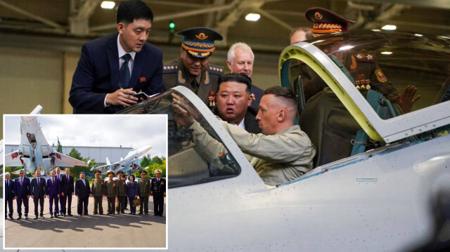 Kuzey Kore liderinden Rusya'da uçak fabrikasını ziyaret.