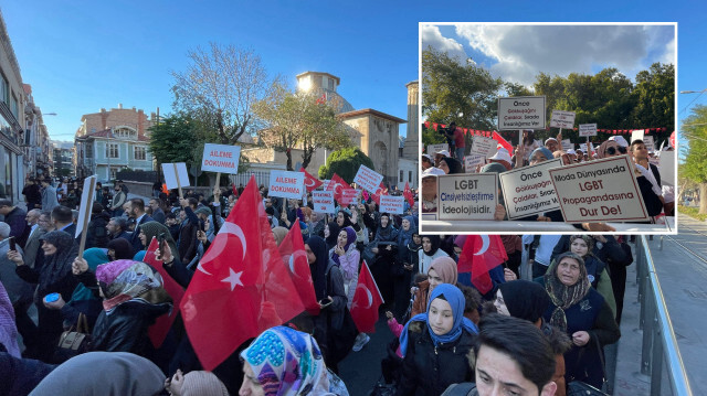 LGBT terörüne karşı bir araya gelen her yaştan insan ikinci kez Saraçhane Parkı'nda buluştu.




