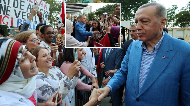 Cumhurbaşkanı Recep Tayyip Erdoğan, Türkevi'nde coşkuyla karşılandı.