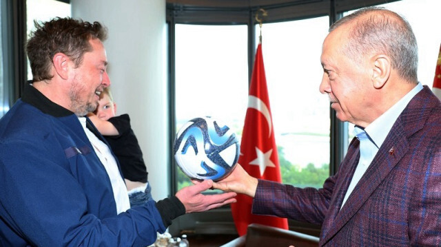 Elon Musk et le Président turc, Recep Tayyip Erdogan. Crédit photo: AA