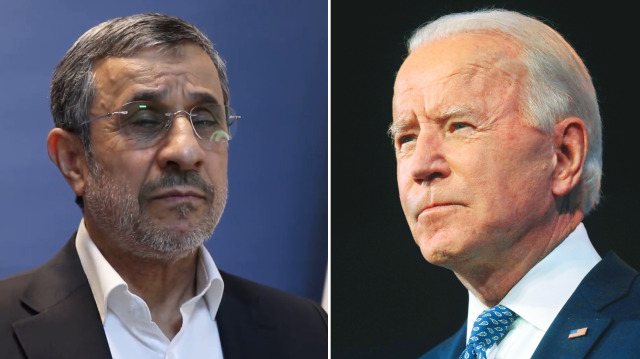 Eski İran Cumhurbaşkanı Ahmedinejad - ABD Başkanı Biden
