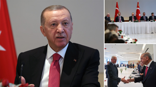 Cumhurbaşkanı Erdoğan düşünce kuruluşu temsilcileriyle bir araya geldi.