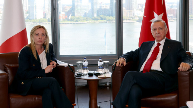 İtalya Başbakanı Georgia Meloni - Cumhurbaşkanı Recep Tayyip Erdoğan