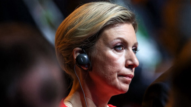 La porte-parole du ministère russe des Affaires étrangères, Maria Zakharova. Crédit photo: YEGOR ALEYEV / TASS HOST PHOTO AGENCY / AFP
