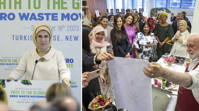 Emine Erdoğan, New York'ta ‘Küresel Sıfır Atık Hareketine Doğru’ programına katıldı.