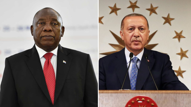Güney Afrika Cumhuriyeti Cumhurbaşkanı Cyril Ramaphosa - Cumhurbaşkanı Recep Tayyip Erdoğan