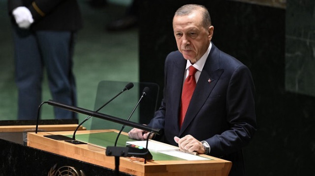 "Nous soutenons les mesures prises par l'Azerbaïdjan, pour protéger son intégrité territoriale" a martelé le président turc, Recep Tayyip Erdogan, depuis la tribune des Nations unies à New York en Amérique. Crédit photo: AA