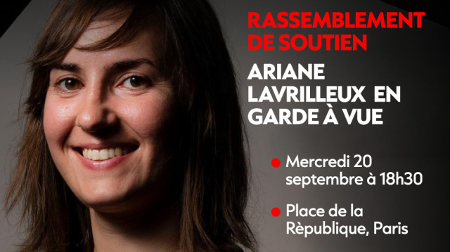 L'appel au rassemblement de soutien par le média d'investigation Disclose.