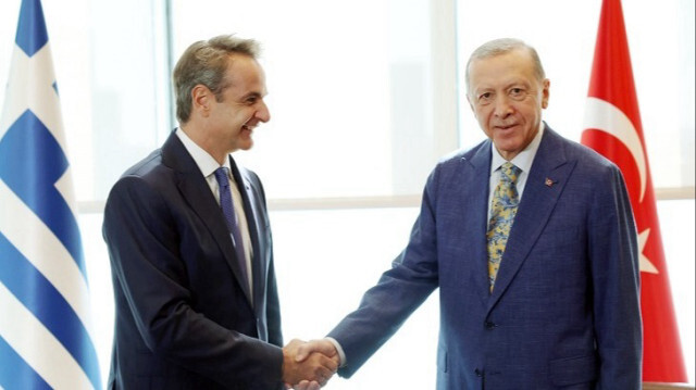 Le Premier ministre grec, Kyriákos Mitsotákis et le Président turc, Recep Tayyip Erdogan, Crédit photo: AA
