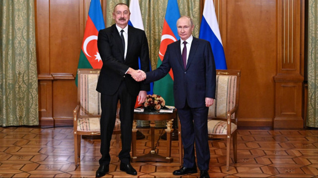 Azerbaycan Cumhurbaşkanı İlham Aliyev ile Rusya Devlet Başkanı Vladimir Putin