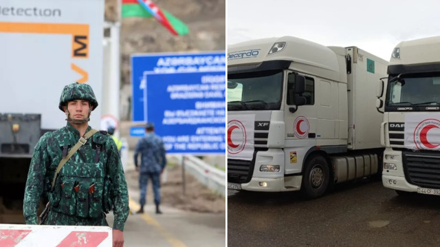 Azerbaycan, Karabağ'daki Ermenilere insani yardım götürüyor. (Foto: Arşiv)