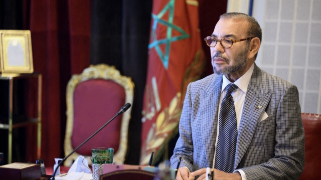 Le roi marocain Mohammed VI présidant une session de travail. Crédit photo: CARTE / AFP