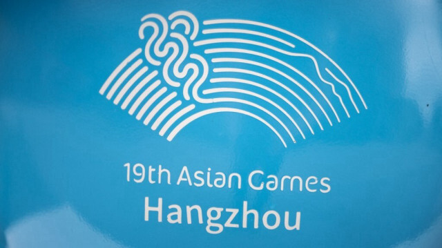 Un logo des Jeux asiatiques de 2022 à Hangzhou en Chine. Crédit photo: PHILIP FONG / AFP / ARCHIVE