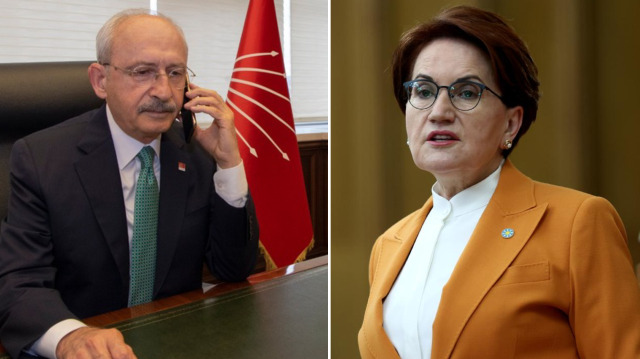 CHP Genel Başkanı Kılıçdaroğlu'ndan, İYİ Parti Genel Başkanı Akşener'e "geçmiş olsun" telefonu.