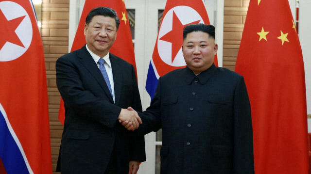 Çin Devlet Başkanı Şi Cinping / Kuzey Kore lideri Kim Jong-un