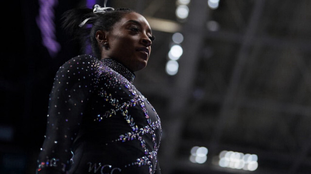 La gymnaste Simone Biles. Crédit photo: LOREN ELLIOTT / AFP

