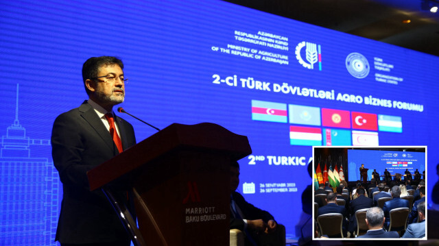Tarım ve Orman Bakanı Yumaklı, Azerbaycan'da düzenlenen Türk Agro İş Forumu'nun açılışına katıldı.