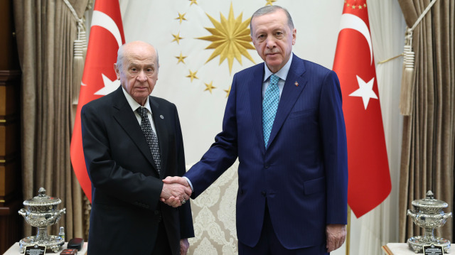Cumhurbaşkanı Erdoğan, MHP Genel Başkanı Bahçeli ile görüştü.