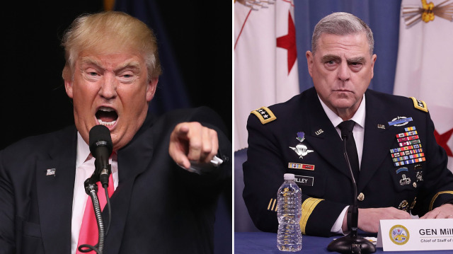 Eski ABD Başkanı Donald Trump - ABD Genelkurmay Başkanı Orgeneral Mark Milley