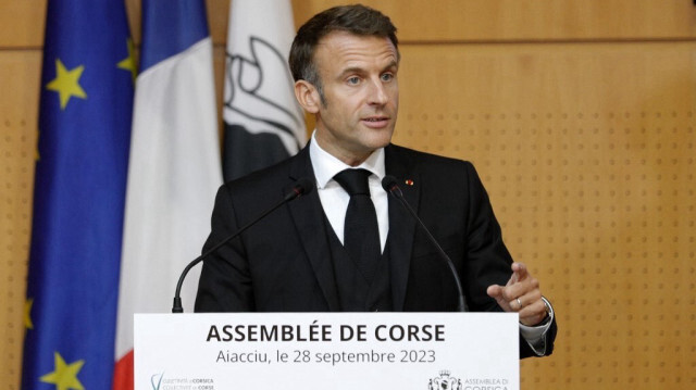 Le président de la République française, Emmanuel Macron. Crédit photo: PASCAL POCHARD-CASABIANCA / POOL / AFP
