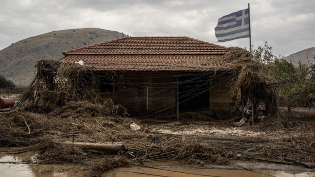 Le village de Keramidi, en Grèce centrale, le 26 septembre 2023. Crédit photo: ANGELOS TZORTZINIS / AFP
