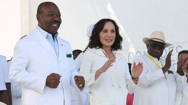 Le président déchu du Gabon Ali Bongo Ondimba et son épouse Sylvia Bongo Ondimba. Crédit photo: Steeve JORDAN / AFP