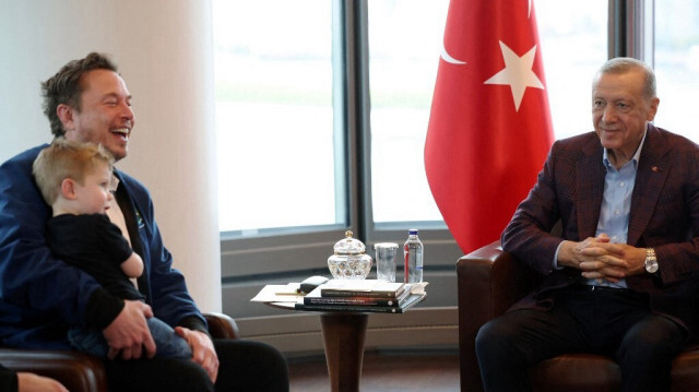 Le PDG de Tesla et SpaceX Elon Musk et le président turc, Recep Tayyip Erdogan. Crédit photo: HANDOUT / TURKISH PRESIDENCY PRESS OFFICE / AFP