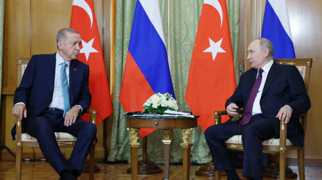 Le Président turc, Recep Tayyip Erdogan et le Président russe, Vladimir Poutine. Crédit photo: AA