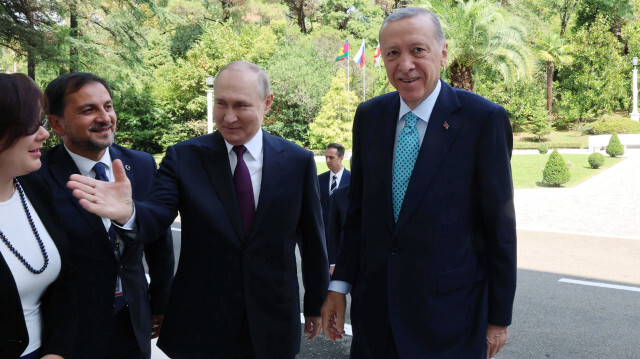 Rusya Devlet Başkanı Putin ve Cumhurbaşkanı Erdoğan.