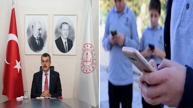 Bakan Yusuf Tekin: Öğretmen arkadaşlarımızdan istirhamım; cep telefonlarını zorunlu olmadıkça derslerle kullanmazlarsa mutlu olacağız" ifadelerinde bulundu.