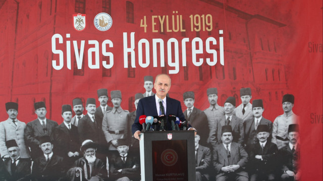 TBMM Başkanı Kurtulmuş, Sivas Kongresi'nin 104. yıl dönümü programında konuştu.