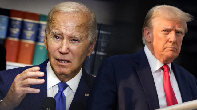 ABD Başkanı Joe Biden, eski başkan Donald Trump.