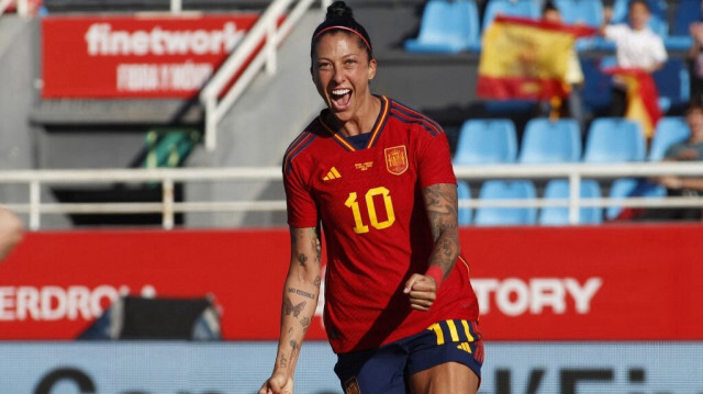 La joueuse de football espagnole, Jenni Hermoso. Crédit Photo: JAIME REINA / AFP