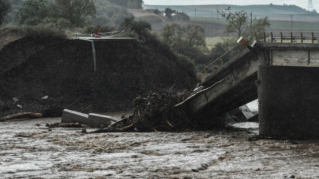 Les tempêtes qui ont déclenché des inondations torrentielles en Grèce. Crédit photo: SAKIS MITROLIDIS / AFP