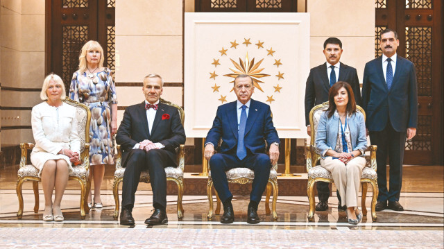Cumhurbaşkanı Erdoğan, İsveç’in Ankara Büyükelçisi Malena Mard’ı kabul etti.