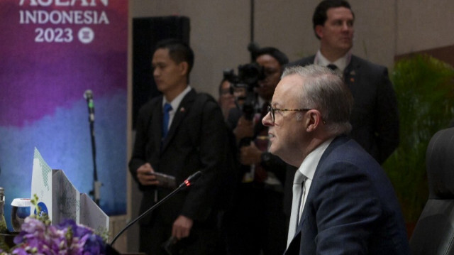 Le Premier ministre australien, Anthony Albanese au sommet de l'Association des nations de l'Asie du Sud-Est (ASEAN). Crédit photo: BAY ISMOYO / POOL / AFP