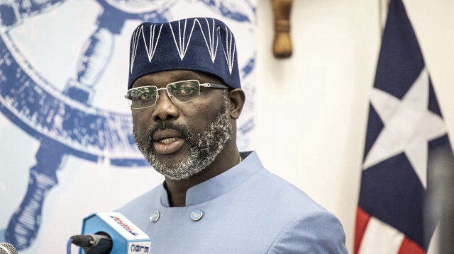 Le président du Libéria, George Weah. Crédit photo: JOHN WESSELS / AFP