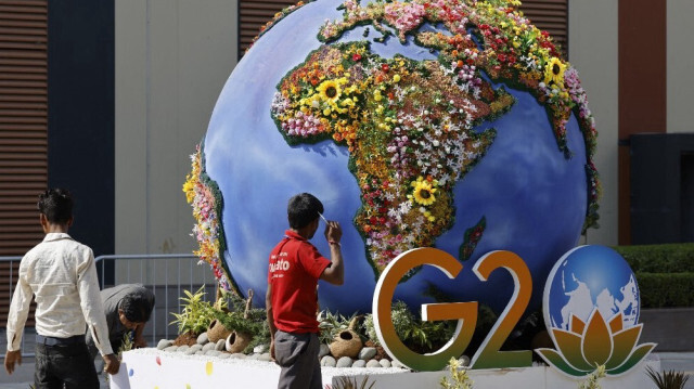 Le sommet du G20 à New Delhi en Inde. Crédit photo: LUDOVIC MARIN / AFP