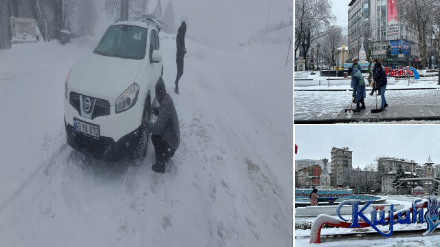 Kütahya'da kar yağışı hayatı olumsuz etkiliyor 