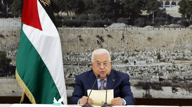 Le Président palestinien, Mahmoud Abbas. 