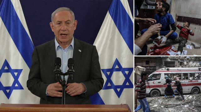Gazze kasabı Binyamin Netanyahu.