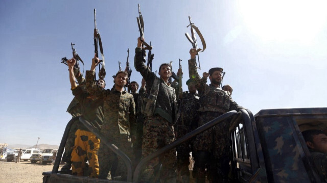 Des combattants houthis nouvellement recrutés, lors d'un rassemblement dans la capitale Sanaa. (archive)