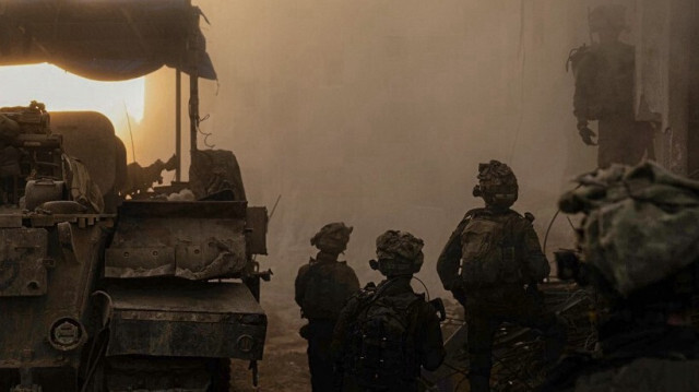 Cette photo diffusée par l'armée israélienne montre des soldats israéliens opérant dans la bande de Gaza, le 12 janvier 2024.