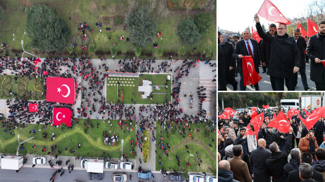 Başakşehir'de 'Şehitler İçin Şehadet Yürüyüşü'ne binlerce kişi katıldı