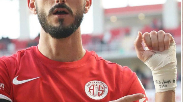 Sagiv Jehezkel, le joueur israélien évoluant à Antalyaspor qui a choqué l'opinion publique turque après la célébration de son but, le 14 janvier 2024.
