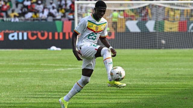 Le milieu de terrain sénégalais, Lamine Camara, auteur d'un doublé lors du match de football du groupe C de la Coupe d'Afrique des Nations (CAN) 2024 opposant le Sénégal à la Gambie, au Stade Charles Konan Banny, à Yamoussoukro, le 15 janvier 2024.